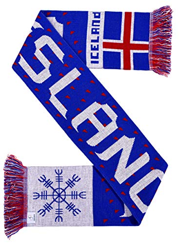 Iceland Island Soccer Knit Scarf