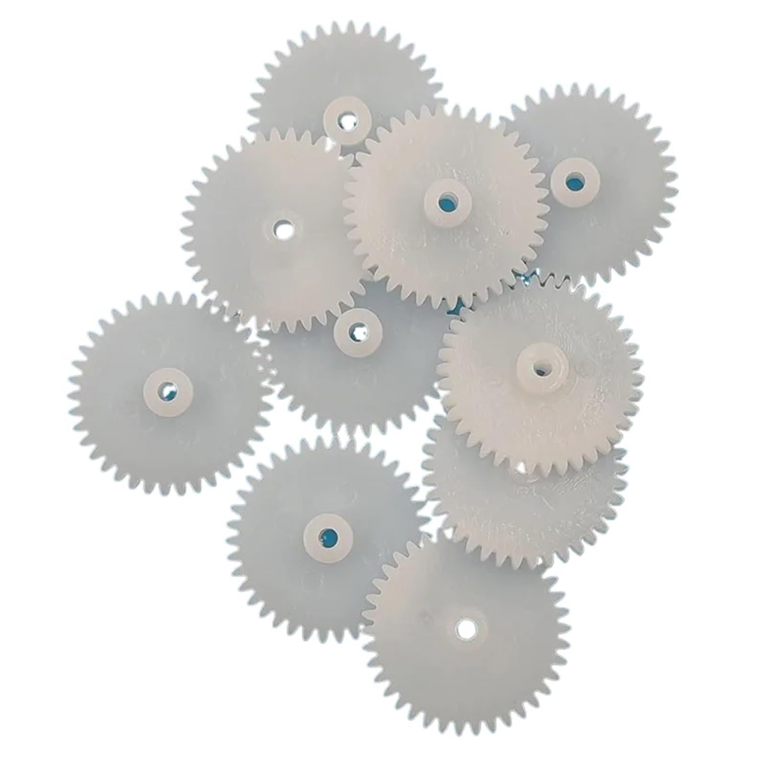 Pinion Gear 10pcs 0.5M 503A 508A Plastic Gear Wheel,Single Layer Cylindrical Gear 3mm Bore(38T)
