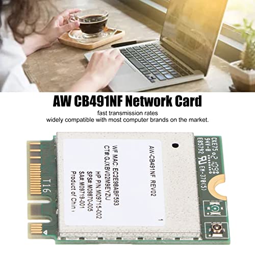 Gavigain RTL8821CE WiFi Card, tarjeta de red inalámbrica con interfaz M.2 y soporte BT4.2 de alta velocidad para laptop miniatura 2
