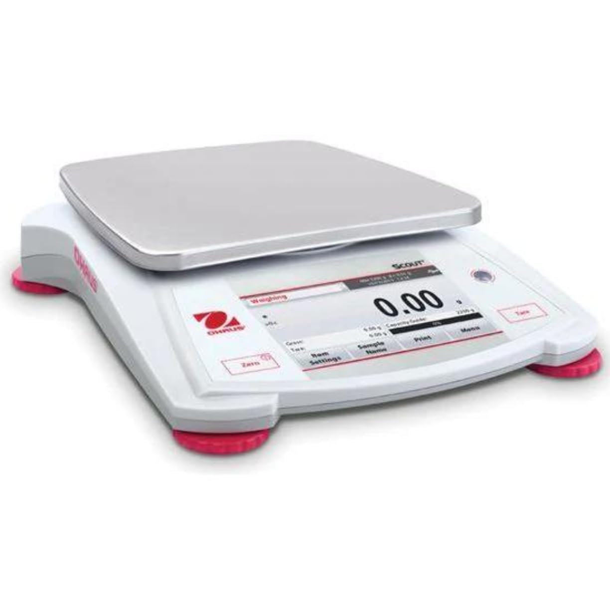 Ohaus STX1202 Portable Balance with weighing pan and touchscreen display