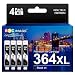 Produktbild 364XL Schwarz Patronen Kompatible für HP 364 Druckerpatronen Multipack für Deskject 3520 Photosmart 5520 5510 Officejet 4622 6520 4622 5515 7520 5522 6510 B109 B110 3070 (4er-Pack)