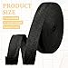 Josojoou 1 Inch Webbing Straps for Bags, Cotton Webbing 1 Inch, Black Cotton Webbing, Used to Make Cloth Handbags, Pet Leashes, Belts, DIY Decorations