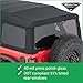 MasterTop Complete Soft Top with Hardware - Fits Jeep Wrangler JL 4-Door 2018-2023 - Jeep Wrangler JLU Soft Top 4 Door Jeep Wrangler Soft Top - Jeep JL Soft Top 4 Door, Black MasterTwill