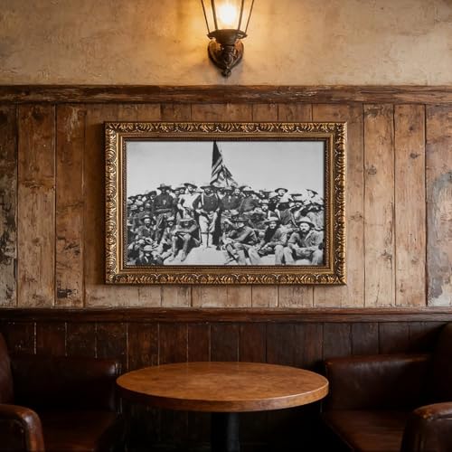 Décoration murale bureau Colonel Roosevelt Rough Riders toile