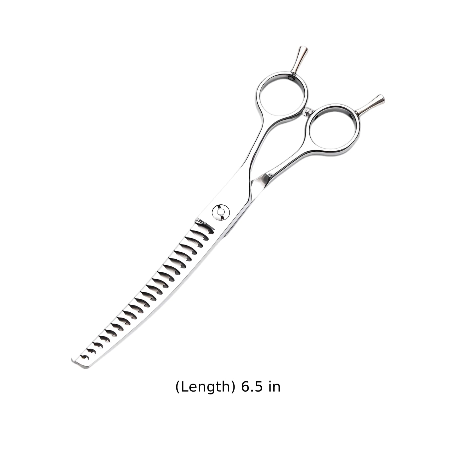 Ciseaux de toilettage courbés pour chiens, chunkers professionnels, acier inoxydable, 6,5 in/17 cm, ciseaux effileurs pour chats et chiens, soin du poil des animaux