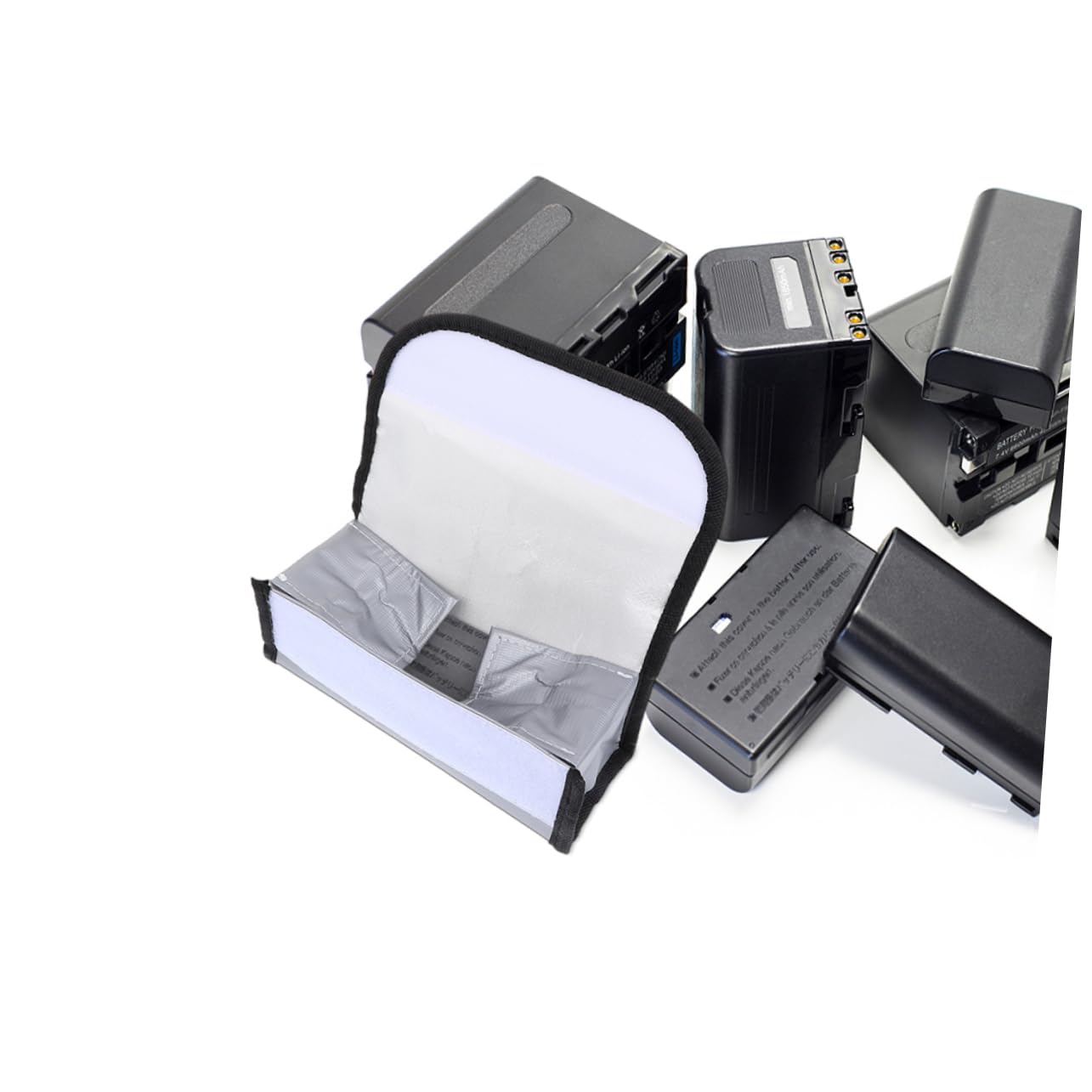 SHINEOFI 3 Set Borsa Antideflagrante Per Batteria Borsa Batteria Ignifuga Sicurezza Safebet Sacchetti Sacchetto Antiesplosione Per Batterie Custodia Protettiva Per Silver 2 Pezzi*3