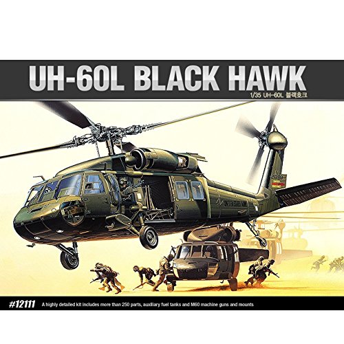Modèle HAWK Noir 1/35 Academy Models 12111 réplique hélicoptère UH-60L