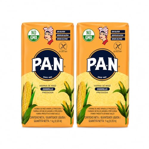 HARINA - PAN - HARINA DE MAIZ AMARILLO PRECOCIDA - PACK DE 2-1 KG