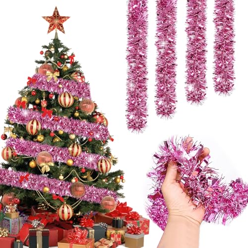 Weihnachten Lametta Girlande, Lametta Weihnachtsbaum, 10Stück x 2M...