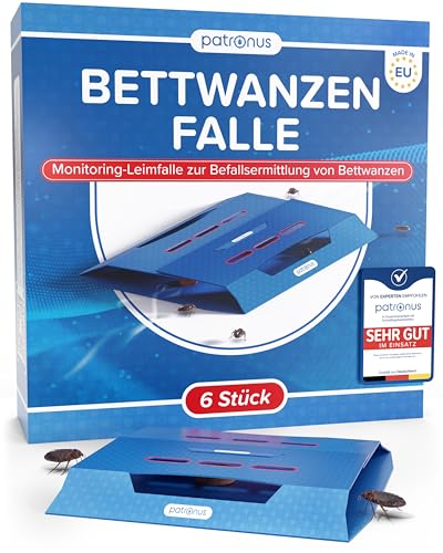 Bettwanzen-Falle [6 Stück] Bettwanzenfallen für die Befallsermittlung zur Bettwa