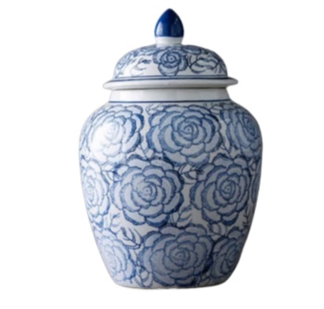 Decorative Ginger Jars Ancient Chinese Porcelain Ceramic Temple Jar