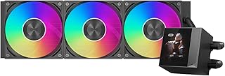 Refroidisseur liquide pour processeur, 360 mm AIO, pompe haute performance, écran IPS 2,4