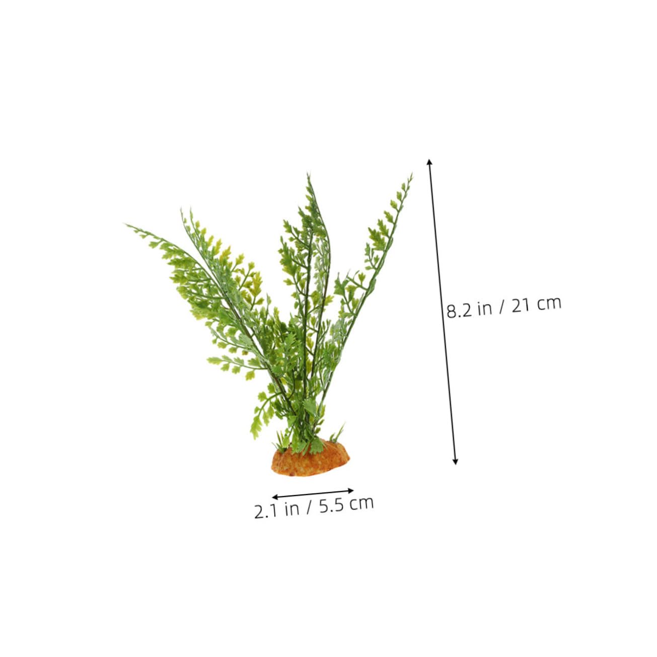 CIYODO 2pcs Reptile Tank Decorations: Artificial Plants Realistic Fake Plants for Terrarium Bearded Dragon Habitat Decor for Reptile Enclosure Accessories