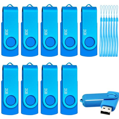 Clés USB 2 Go pour éviter la perte de capuchon grâce au système pivotant en métal résistant