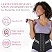 4SUBTĪLITĀS Waist Trainer for Women - Latex Corset Shape Wear - Ultimate Tummy Control Sweat Belt Girdle for Postpartum Support, Body Shape Enhancement, Posture Correction & Workout Black