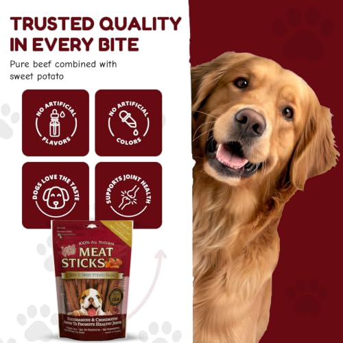 Loving Pets Gourmet Meat Sticks - Sweet Potato and Beef Recipe, Dog Treat, 5oz - image 2