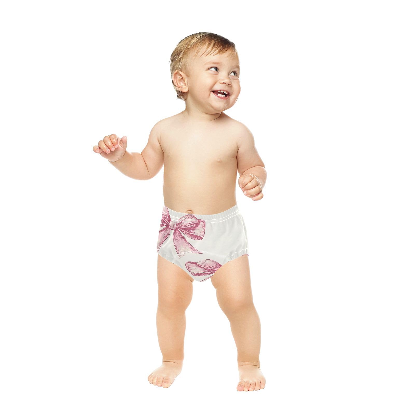Coikll Bows and Ribbons Toddler Training Underwear Waterproof Baby Pee Pants -2T