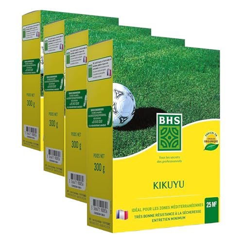 Gazon BHS Kikuyu semence pelouse méditerranéenne thermorésistante KIK300