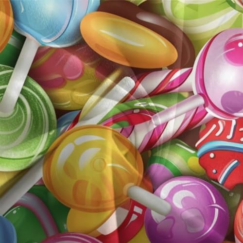 Housse de couette 3D Lollipop de qualité supérieure pour lit single - 7