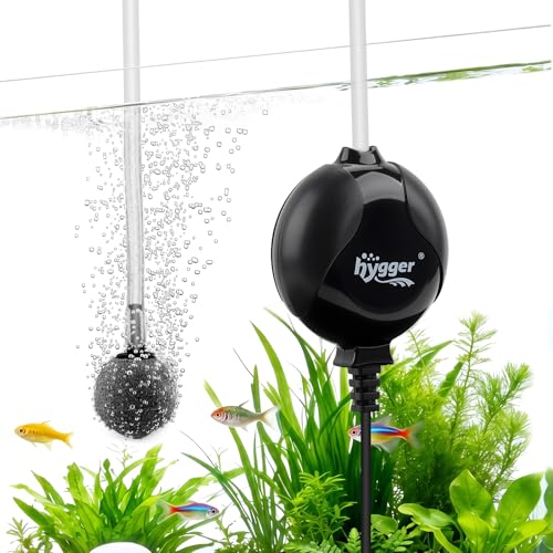 hygger Quiet Mini Air Pump for Aquarium 1.5 Watt...