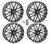 System 3 Off-Road ST-3 Simulated Beadlock UTV Wheels - Matte Black / 24x6.5 4/156 4+2.5