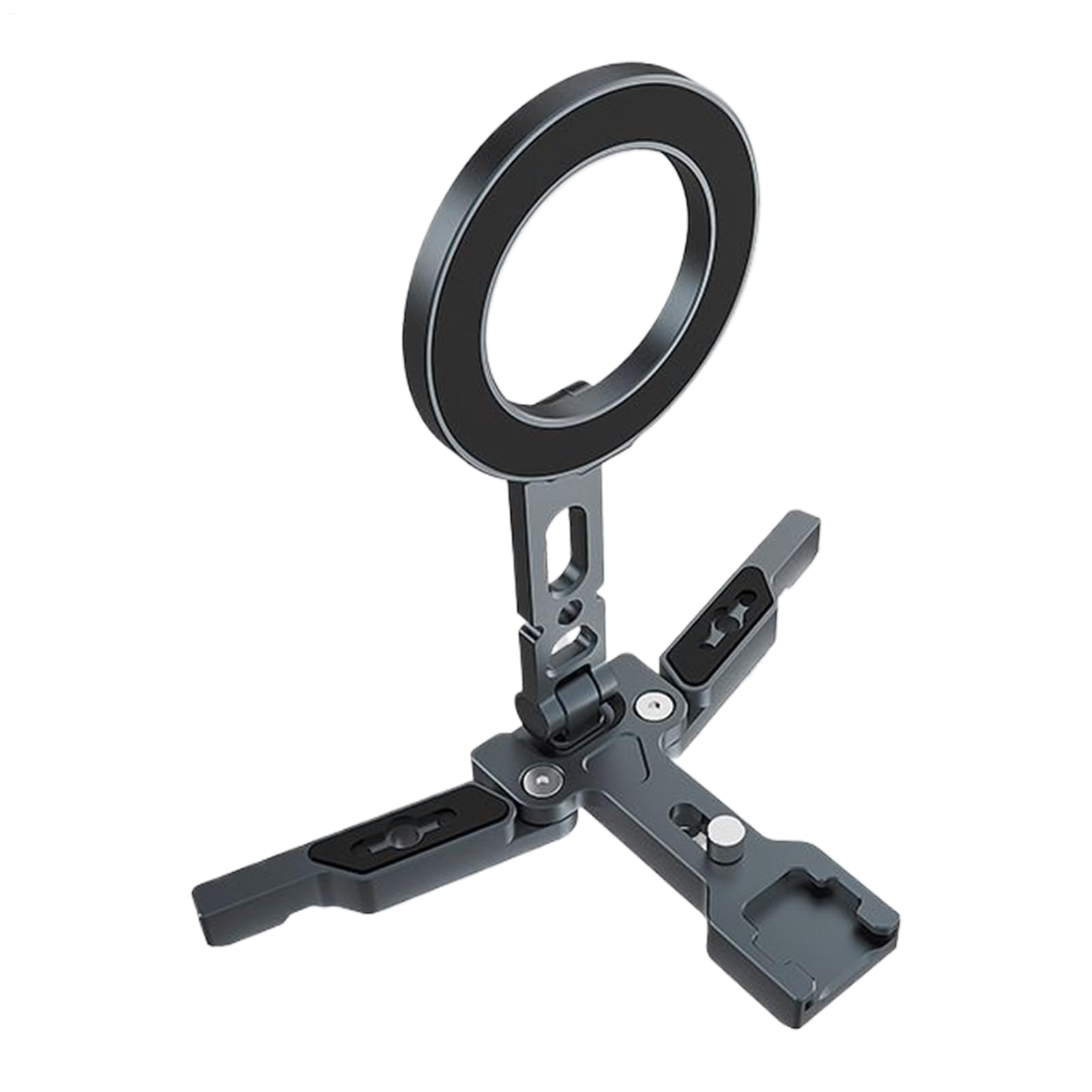Supporto magnetico per cellulare da scrivania, forte magnete per smartphone da scrivania, supporto per cellulare per riprese aerei, film vlogging ufficio, desktop campeggio | Supporto Magnetico Pieghevole Cellulare Vlogging, Cellulare, Fotocamera, Scrivan