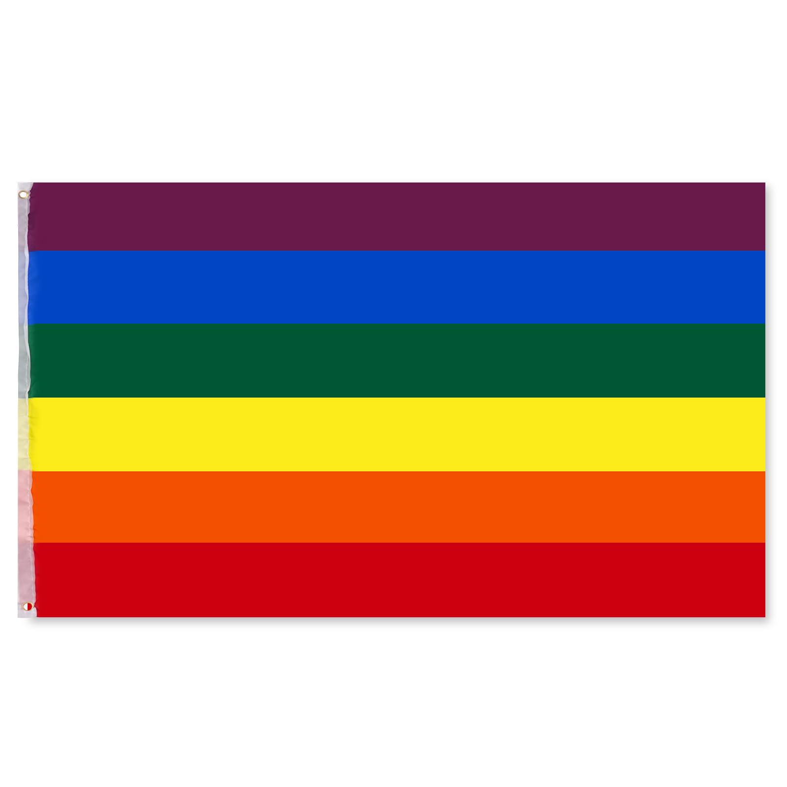 Bandera de orgullo arcoíris de 6 rayas y medidas de 3x5 pies
