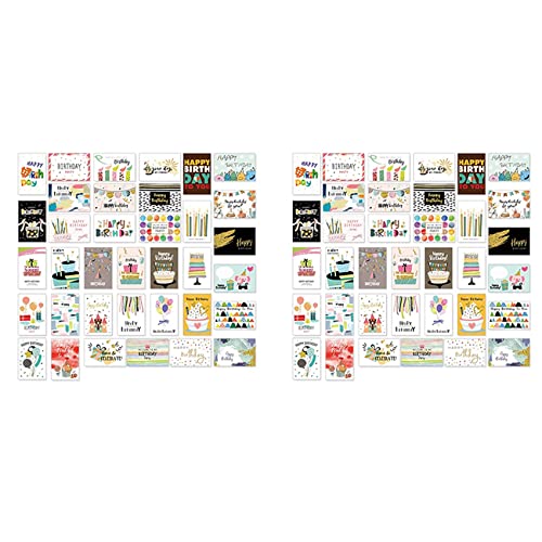 Cartes de voeux écologiques par lot de 72 grandes cartes d anniversaire uniques