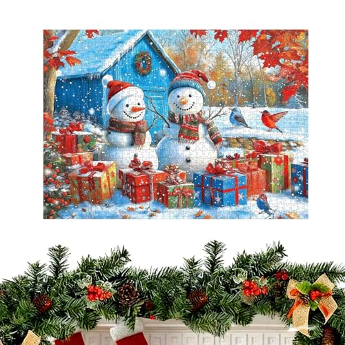 Puzzle de Navidad de 1000 piezas con ilustraciones vibrantes para relajarse en el hogar