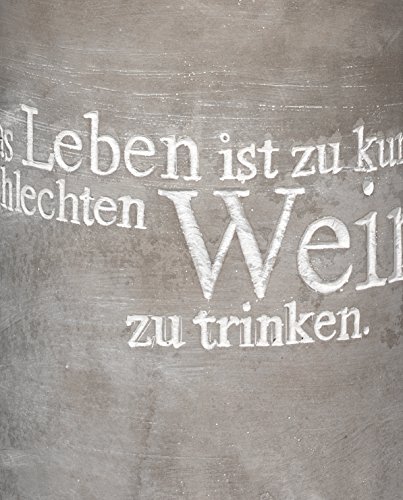 Foto von Räder Vino Beton Weinkühler Das Leben ist zu kurz