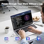 15.6" Laptop Computer Notebook, 2025 Traditional Laptop Computers with 16GB RAM 512GB SSD, Intel N150 Processor, Win 11 Pro, FHD 1080P, 180 Degree Angle, Lap top for Student Business Work - Image 4