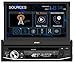 Jensen CDR7011 7 inch LED CD/DVD Touch Screen Single Din Car Stereo | Push to Talk Assistant | Backup Camera Input | Bluetooth | USB Fast Charging | 200 Watts (50x4)