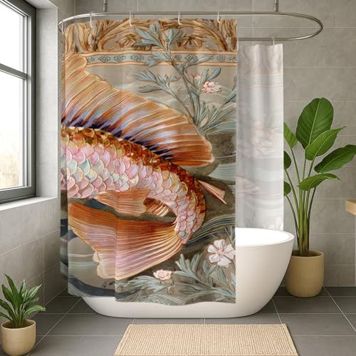Rideau de douche en polyester de qualité supérieure 274 x 183 - 4