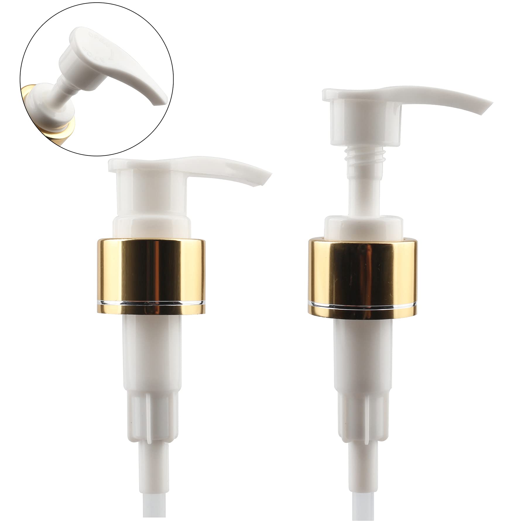 ZEOABSY 12 Pezzi 200ml Bianco Plastica Bottiglie Dosatori Per Gel Con - 9