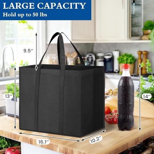 WISELIFE Reusable Grocery Tote Pack