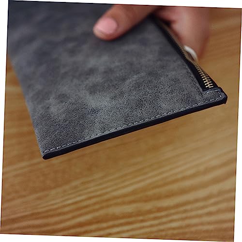 Didiseaon Matte Long Pu Leather Wallet for Women Slim Zipper Coin Purse Stylish and Functional Design for Everyday Use Light Gray4