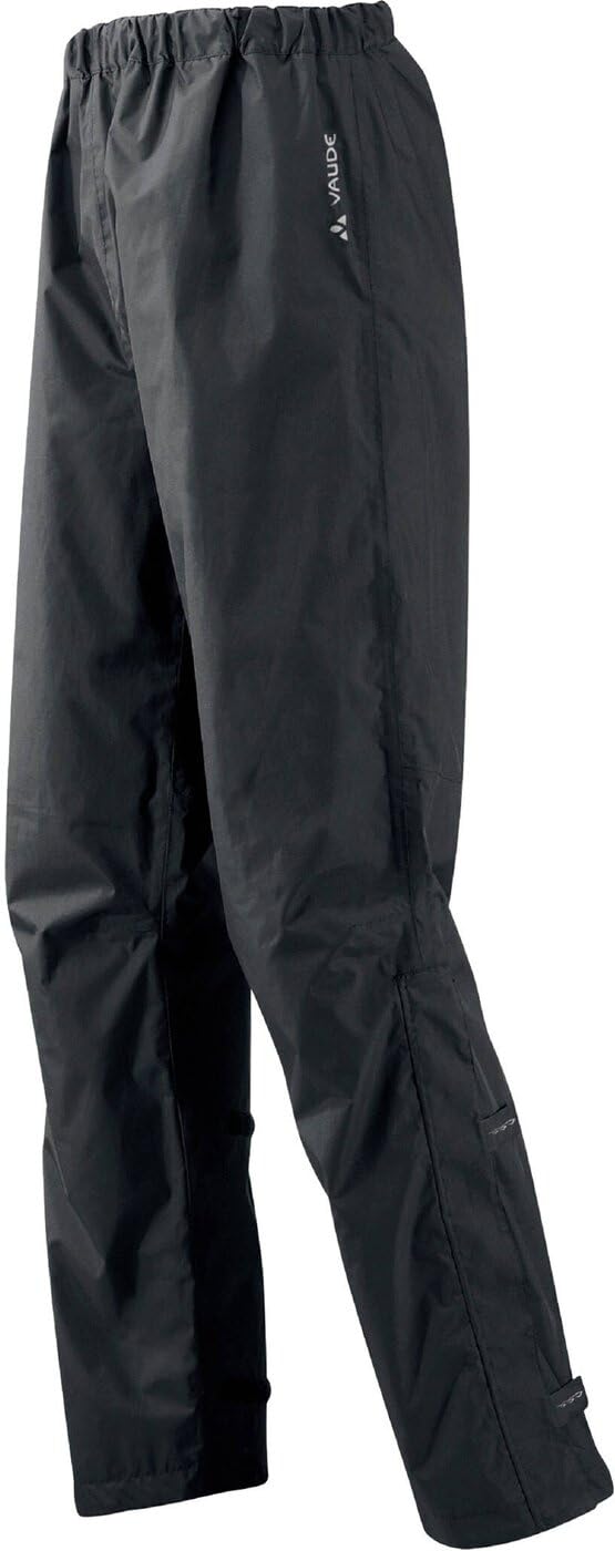 VAUDE Fluid Pants II Men's Rain Trousers, Waterproof, Breathable, Multifunctional Trousers for Cycling, Hiking, Outdoor, Eco Finish, PFC-Free, Reflective Details, Adjustable Leg Width