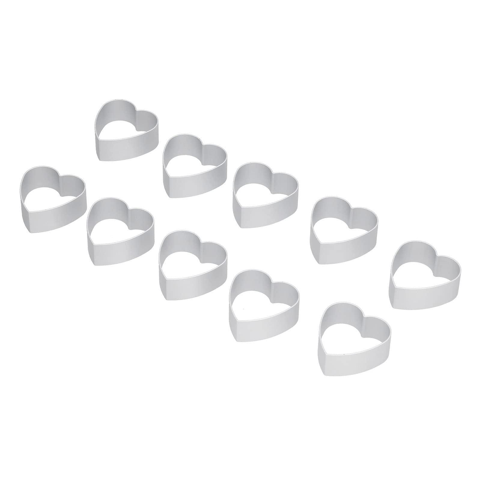 Moon Cake Mold Set, Esay To Clean Portable and Light Biscuits Cutter Set for Family Parties Holidays(Heart-shaped)