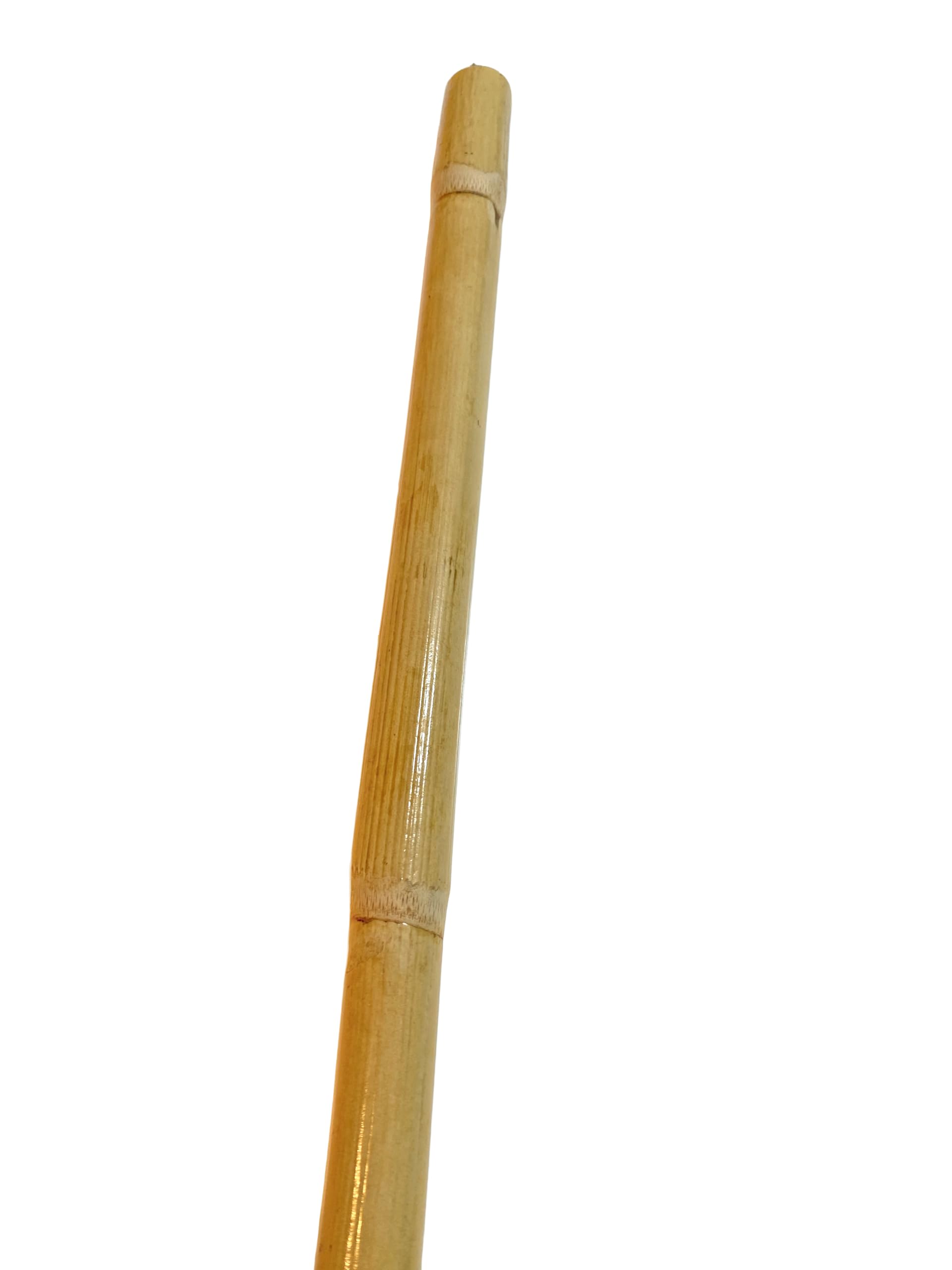 Escrima Stock Vollkontakt - Rattan 65 cm - Ungeschältes Holz mit Außenschale - Kali Arnis Stick - Sehr stabil