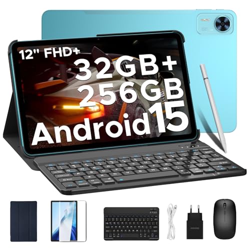 DOOGEE T36 Android 15 Tablet 12 Zoll – 2025 Neues Tablet mit Tastatur/Stift/Maus/Hülle, 32 GB + 256 GB/2 TB, 4G LTE, 880...