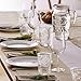 Bormioli Rocco Romantic Set Of 6 Cooler Glasses, 16 Oz. Clear Crystal Glass, Made In Italy.