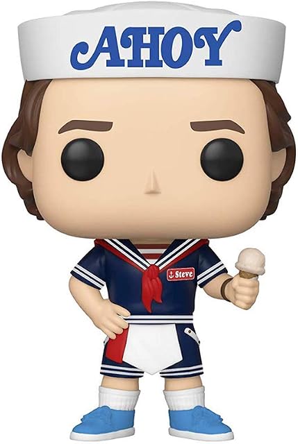 Funko 38535 POP. Vinyl: Television: Stranger Things: Steve w/Hat and Ice Cream, Multi