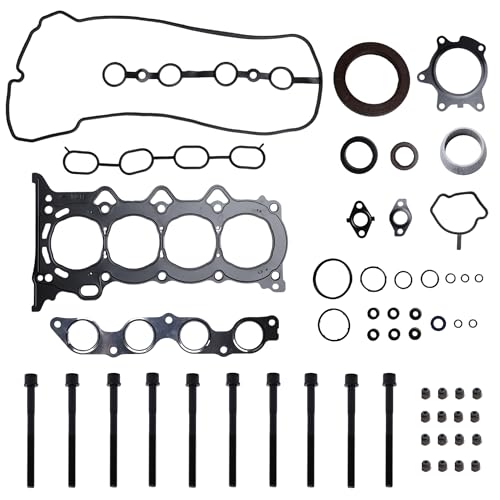 Image of Head Gasket with Bolts Set,1.5L 2000-2017 for Toyota Echo, 2000-2015 for Toyota Yaris, for 1.5L 1497CC L4 DOHC 16V 1NZFE, Replace HGB949, HGS949, HS26258PT, CPWK547, ES72197(55pcs)