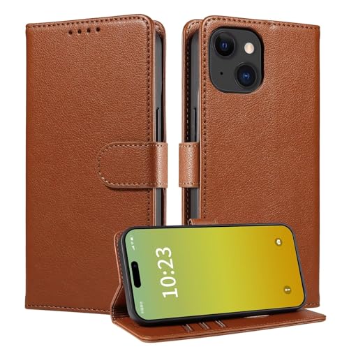 Beajew Cover per Huawei Nova 11 Pro 4G Flip Custodia in Pelle PU, Cover Portafoglio,Funzione Supporto,[Slot per Schede] [Chiusura Magnetica] Protettiva Custodia Resistente Antiurto-Marrone