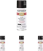 Vista 68 de Rust-Oleum 7776830 - Pintura en aerosol para prevención del óxido, 12 onzas, negro plano