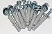 Price comparison product image 10 x M8 x 50mm Masonry Brick Wall Fixing Screw Bolts & Raw Plugs With Washers