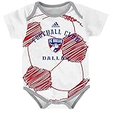 MLS FC Dallas Infant Creeper Drop Ball-24, White