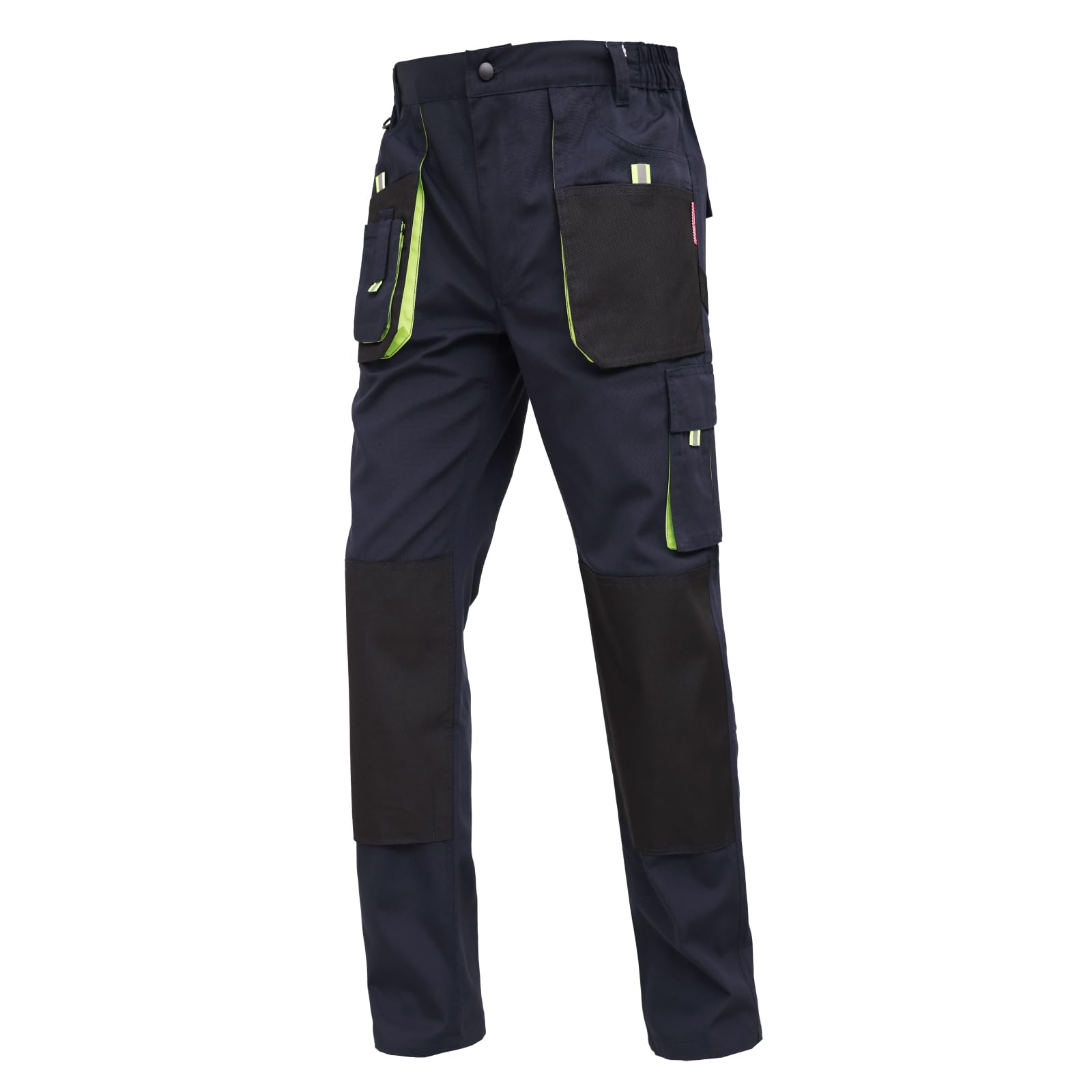 WORK IDEA Herren-Arbeitshose mit Oxford-Knietaschen, strapazierfähigem Canvas
