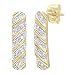 Produktbild Naava Damen-Ohrhänger 9 Karat 375 Weißgold Diamant 0,05 ct weiß Rundschliff PE03137Y