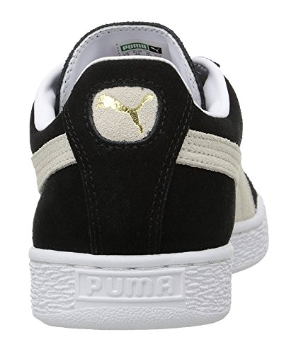 Image of Puma Men's Suede Classic+ Sneakers, Black-White, 10 UK 44 EU